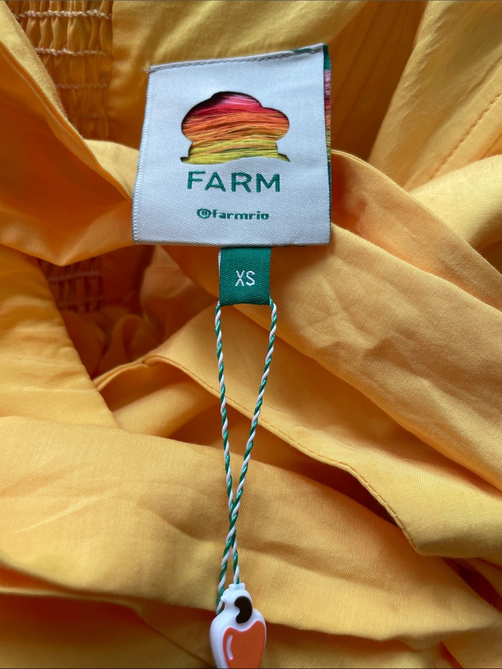 NWT Farm Rio Yellow Sleeveless Halter Maxi Dress Summer Asymmetrical Dress - Picture 6 of 7